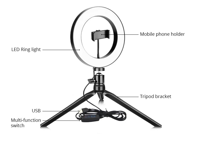 Led para selfie ou vídeo