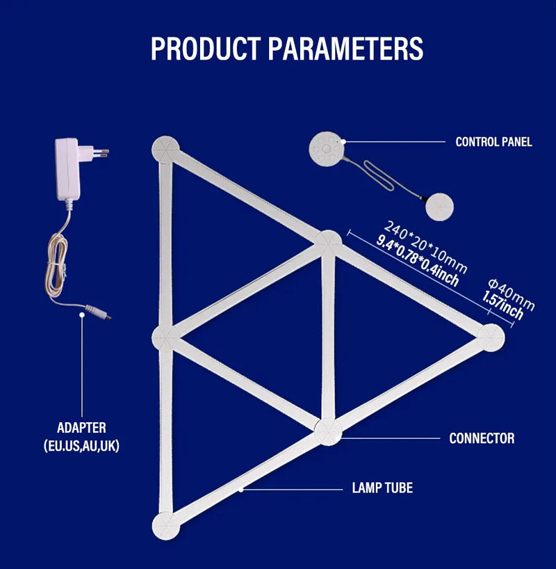 Lâmpada LED inteligente para parede